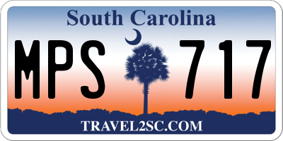 SC license plate MPS717