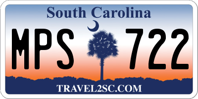 SC license plate MPS722