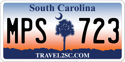 SC license plate MPS723