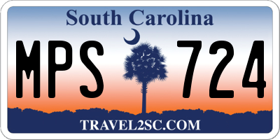SC license plate MPS724