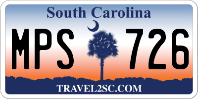 SC license plate MPS726