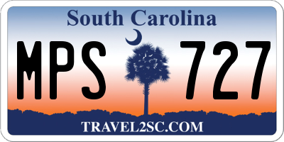 SC license plate MPS727