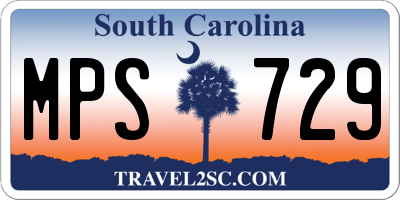 SC license plate MPS729