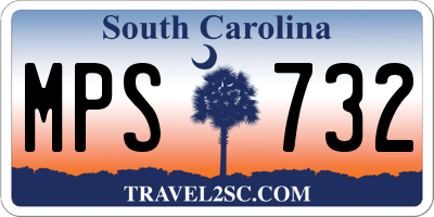 SC license plate MPS732