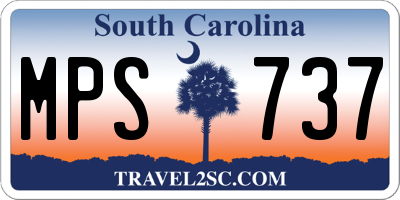 SC license plate MPS737