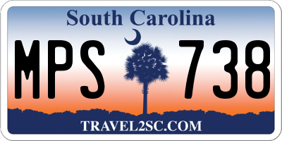 SC license plate MPS738