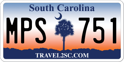 SC license plate MPS751