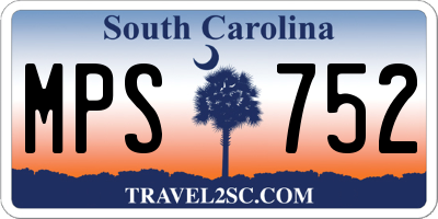 SC license plate MPS752