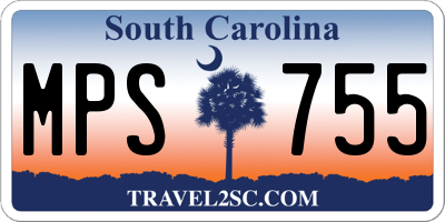 SC license plate MPS755