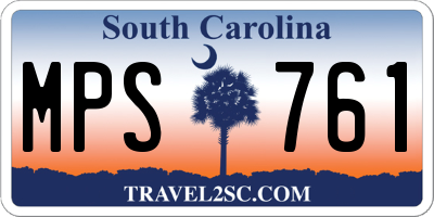 SC license plate MPS761