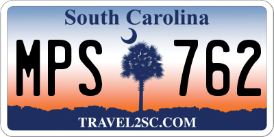 SC license plate MPS762
