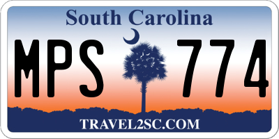 SC license plate MPS774
