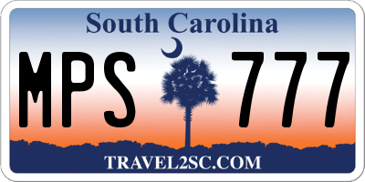 SC license plate MPS777