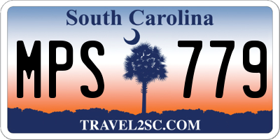 SC license plate MPS779