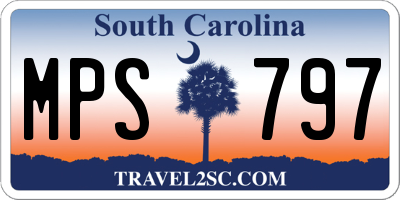 SC license plate MPS797