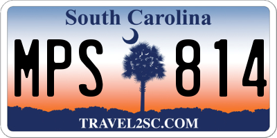 SC license plate MPS814