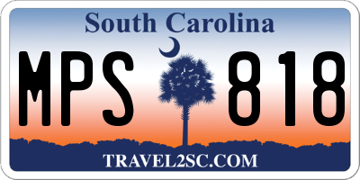 SC license plate MPS818