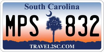 SC license plate MPS832