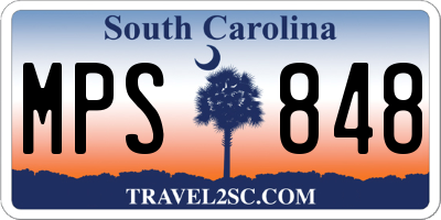 SC license plate MPS848