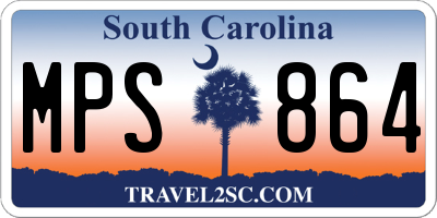 SC license plate MPS864