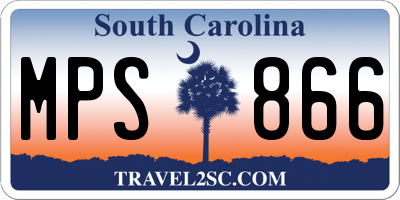 SC license plate MPS866