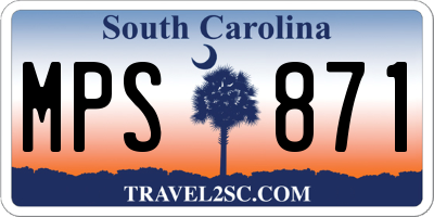 SC license plate MPS871