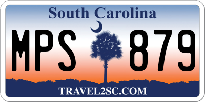 SC license plate MPS879