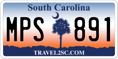 SC license plate MPS891