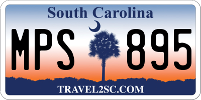 SC license plate MPS895