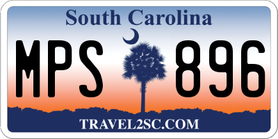 SC license plate MPS896