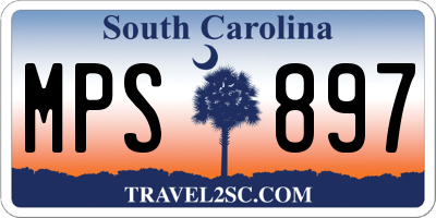 SC license plate MPS897