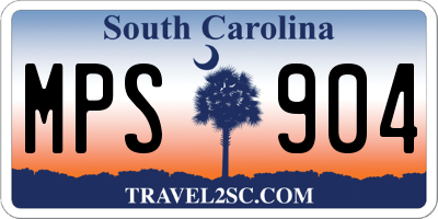 SC license plate MPS904