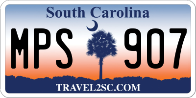 SC license plate MPS907