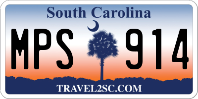 SC license plate MPS914