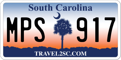 SC license plate MPS917
