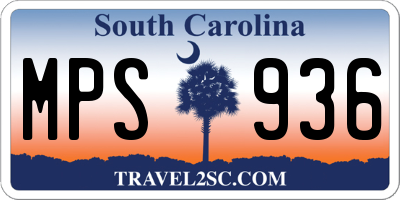 SC license plate MPS936