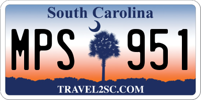 SC license plate MPS951