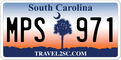 SC license plate MPS971