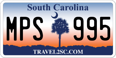 SC license plate MPS995