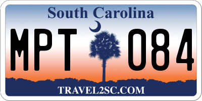 SC license plate MPT084