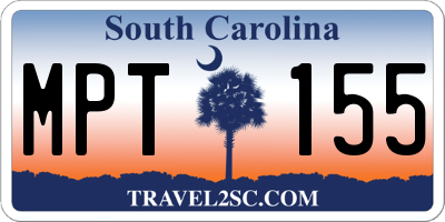 SC license plate MPT155