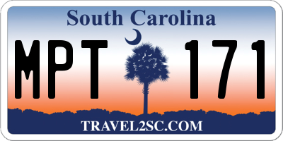 SC license plate MPT171