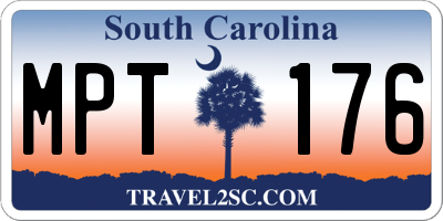 SC license plate MPT176