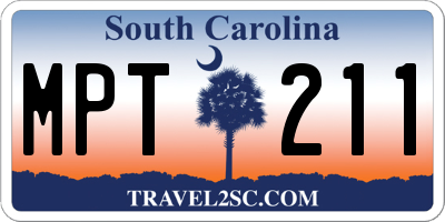 SC license plate MPT211
