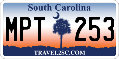 SC license plate MPT253