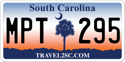 SC license plate MPT295
