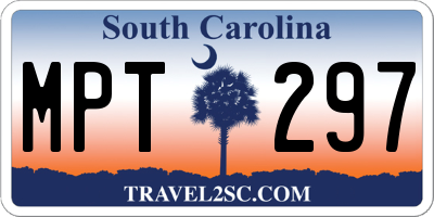 SC license plate MPT297