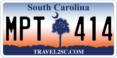 SC license plate MPT414