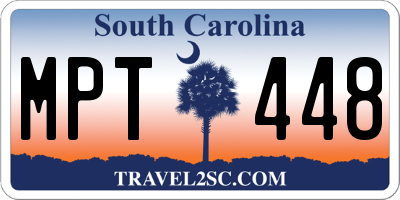 SC license plate MPT448