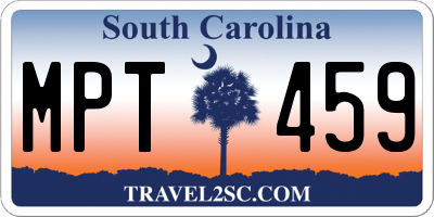 SC license plate MPT459